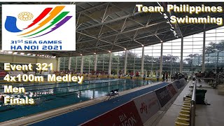 SEA Games 2022 Swimming in Hanoi - Event 321 4x100m Medley Men Finals