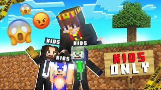 I Secretly Joined a 'KIDS ONLY' Minecraft Server To SAVE Kids!