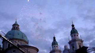 Red Bull Salzburg Meisterfeier 2009 Feuerwerk