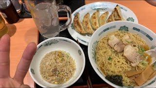 大学生にとっての贅沢飯！日高屋のラーメン・チャーハン・餃子セット  〜レモンサワーを添えて〜