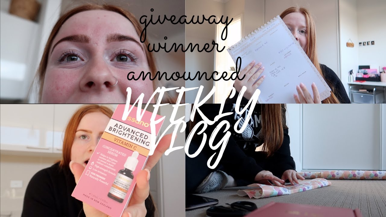 Weekly Vlog Giveaway Winner Announced Youtube