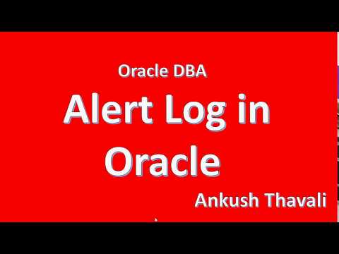 Alert log file in Oracle Alert log file in Oracle