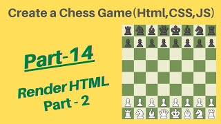 Create Chess game using HTML, CSS & Javascript! Tutorial in hindi Part-13 Render Html Part-2🤠🔥 #code