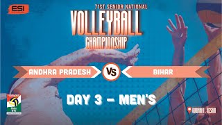 ANDHRA PRADESH vs BIHAR || 71st Men’s \u0026 Women’s Senior National Volleyball Tournament 2023