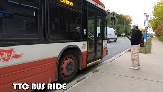 4k TTC Route 953 Bus Ride From Steeles Ave East Loop To Finch Station