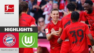 Many FCB Debuts! | FC Bayern München - VfL Wolfsburg 2-0 | Highlights | MD33 – Bundesliga 2023/24