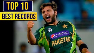 TOP 10 Records of shahid afridi|top 10 cricket record|shahid afridi records|nomi sports