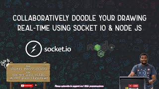 Collaboratively Doodle your Drawing Real-Time using Socket IO & Node JS