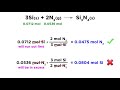 practice problem limiting reagent and percent yield