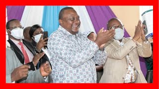 President Uhuru Kenyatta enjoyed songs and dance at AIPCA’s Holy Oil Consecration in Murang’a