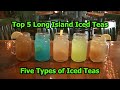 Top 5 Long Island Iced Teas  Easy Alcohol Iced Tea Cocktails Drinks  Part 3  Five Types of Iced Teas