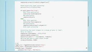 ADSP - 01 Quantization - 06 Python Quantization Example Real-Time
