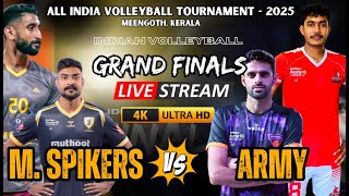 Grand Finals 🔥 Indian Army Vs Mumbai Spikers | PALM | All India Volleyball Tournament Meengoth