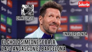 🚨 *el Cholo Simeone se baja los boxers con el #barcelona ( #realmadrid #laliga ) 🤍⚽