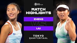 Qinwen Zheng vs. Claire Liu | 2022 Tokyo Quarterfinal | WTA Match Highlights