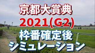 京都大賞典2021　枠番確定後シミュレーション　(ダビつくVer)