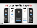 Flutter Tutorial - User Profile Page UI [2021] 1/2