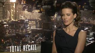 Kate Beckinsale and Jessica Biel Junket Interviews of "Total Recall" (Part 2)