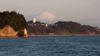 鉄道のある風景 宍道湖北岸冬の晴れ間 (17-Jan-2012) Landscape with Railway JAPAN.