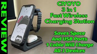 Ciyoyo 3 in 1 Fast Wireless Qi Charging Stand - Review