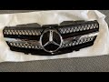 mercedes sl r230 part 1 front grill replacement and fitting sl350 sl500 sl55 sl65 sl600 amg