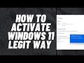 How to Activate Windows 11