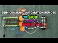 DIY 16-Channel 250+ Command Automation Remote with the Shelly i4