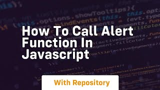 how to call alert function in javascript