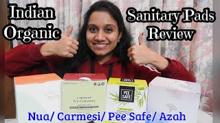 Indian Organic Sanitary Pads Review | Nua, Carmesi, Pee Safe, Azah