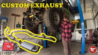 BARRA FJ45 EP8 - Build an custom exhaust, radiator supports, Can we get the BARRA STARTED? FJ40 HJ47