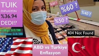 Amerika vs Türkiye Market Alışverişi | Şubat 2022 - 6 Aylık Enflasyon Karşılaştırması