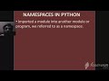 CS Chapter- 3: Using Python Libraries: Namespaces in python