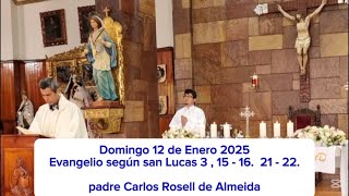 Evangelio Domingo 12 Enero 2025 - padre Carlos Rosell