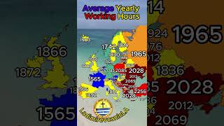 Average Yearly Working Hours #average #work #statistics #europe #map