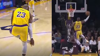 King James is RELENTLESS! 😤 LeBron Recovers Shoe & Finishes The SLAM!