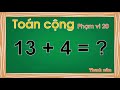 phép toán cộng trừ trong phạm vi 20 thanh nấm