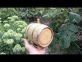 Apple Tree Wooden Barrel DIY | Apple  Barrel | How to make a whiskey barrel with your own hands