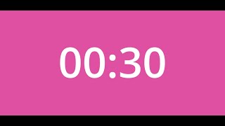 30-Second Countdown Timer | pink | Focus & Precision ⏳🔥