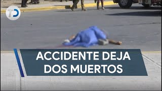 Accidente vial deja dos muertos y cuatro lesionados en Saltillo