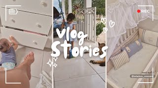 VlogStories: EVOLUÇÃO DO TOMÁZ E MENINAS | ROTINA SAUDÁVEL| KIT BERÇO DO TOMÁZ