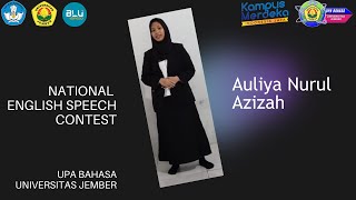 SpeechContest016-Auliya Nurul Azizah: Building a New Indonesia through Youth Empowerment