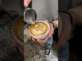 Rosetta  Latte Art  | Coffee Art #barista  #shorts #art