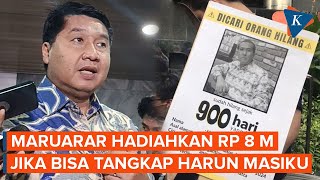 Maruarar Buka Sayembara Cari Harun Masiku, Dapat Rp 8 Miliar bagi yang Bisa Tangkap