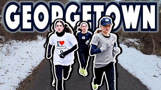 Georgetown Women Run 1K Repeats on Chilly Streets