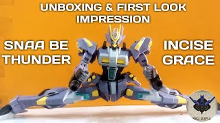 Unboxing \u0026 First Look Impression Model Kit SNAA BE Thunder Incise Grace @hocigunpla3720 #gunpla