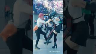 Chainsawman crew dancing #shorts #anime #chainsawman #kickback #kenshiyonezu #cosplay #makima #denji