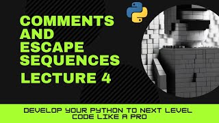 Comments And Escape Sequences In Python || Lecture 4 || #python #abhijeetbissa @pixelated_copy