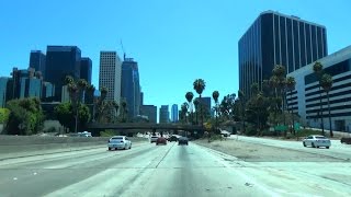 CA-170 & US-101 South: Hollywood Freeway, into Downtown Los Angeles