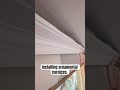 Cornices installation in progress.Which video would you like to see next. Comment below.