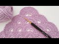 How to Crochet Triangle Shawl - Easy Crochet Knitting Shawl Pattern For Beginners - Crochet Shawl